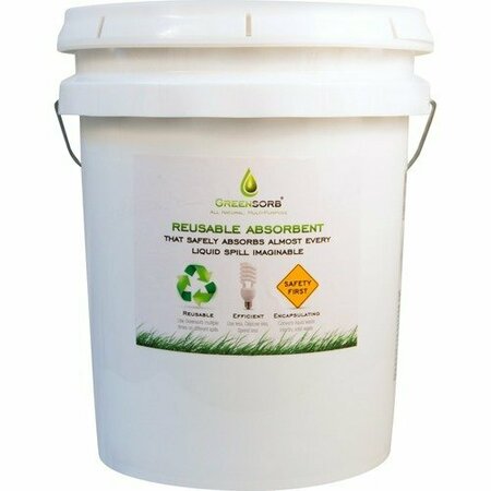 BCG GreenSorb GS25, Eco-Friendly Sorbent, Clay, 25 Lb Bucket BCGGS25